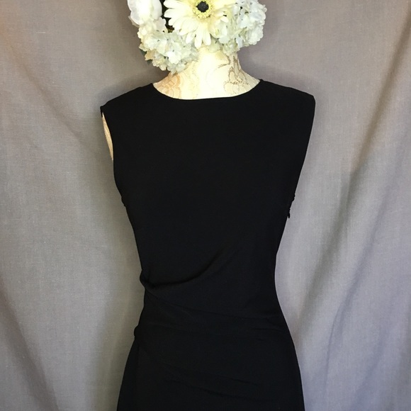 Perfect little black dress by Venus 4 w/ ruching - Picture 4 of 6